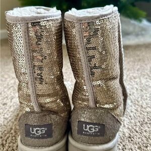 UGG Silver Sequin Boots